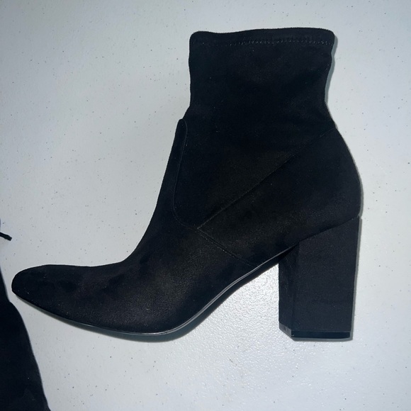 Steve Madden Elory Womens Black Block Heel Ankle Boots Booties Size 9m ELRY01S1 - Picture 6 of 11